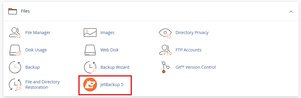 ریستور بکاپ در JetBackup 5