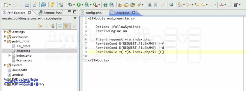 ایجاد htaccess در لوکال هاست